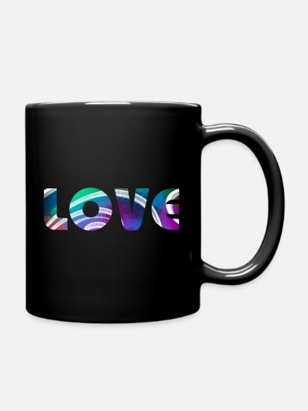 L’amour est la bonne vague - Mug uni - noir