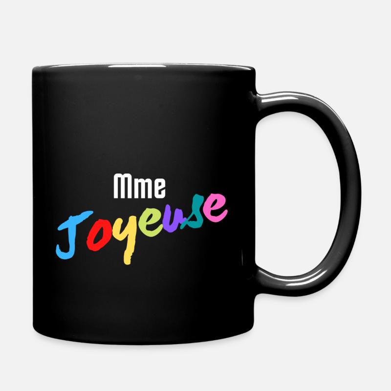 t-shirt femme Mme Joyeuse - Mug uni - noir
