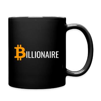 Milliardär Bitcoin - Tasse einfarbig - Schwarz - Rechts