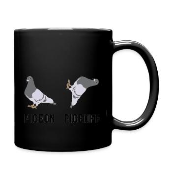 Pigeon pigeoff - Mug uni - noir - Droite