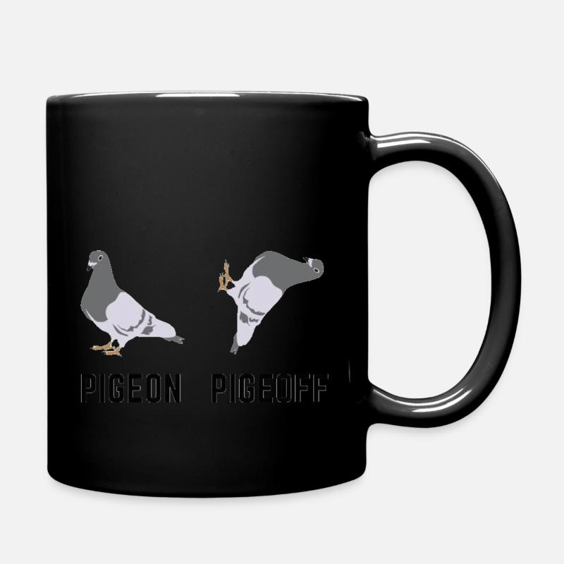 Pigeoff-Taube - Tasse einfarbig - Schwarz