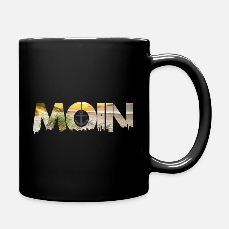 moin beach promenade - Full Colour Mug - black
