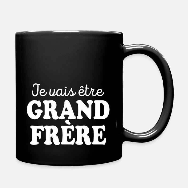 Je Vais être Grand Frère - Mug uni - noir