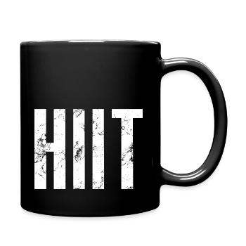 HIIT Fitness Gym Shirt - Full Colour Mug - black - Right
