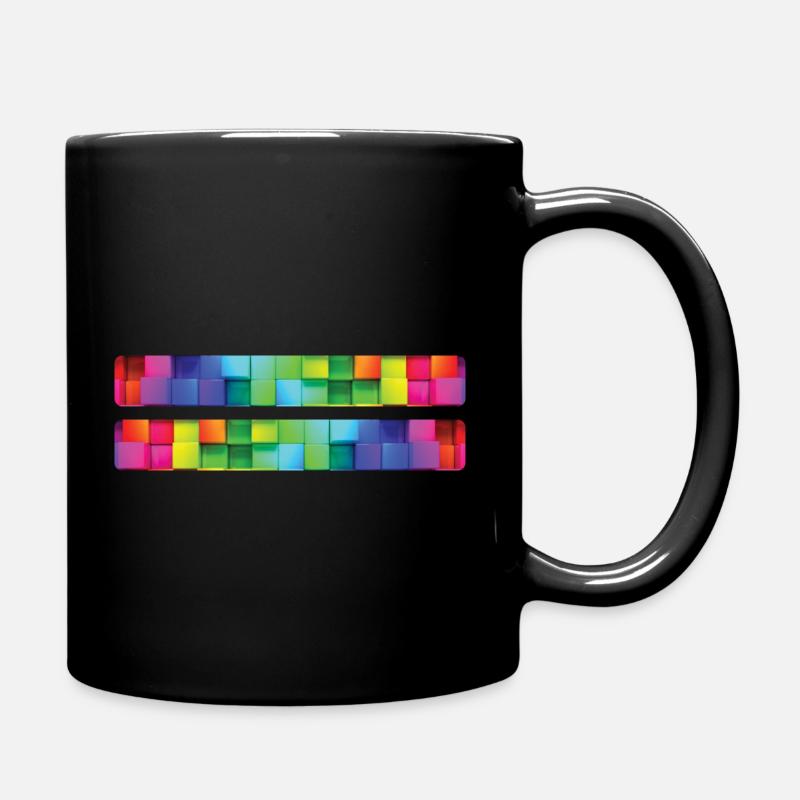 Rainbow Regenbogen Pride Homosexual Kleidung Mann - Tasse einfarbig - Schwarz