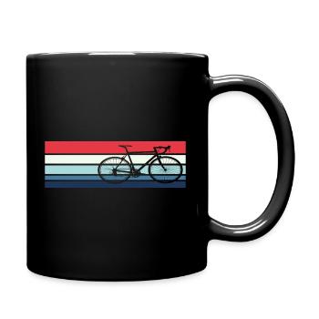 Fahrrad Fahrradfahren Retro Vintage Bike - Tasse einfarbig - Schwarz - Rechts