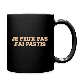 Je peux pas Jai pastis - Mug uni - noir - Droite