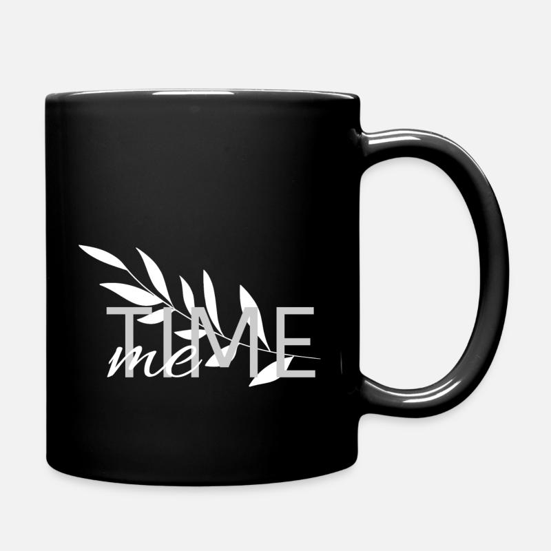 Me time - Tasse einfarbig - Schwarz