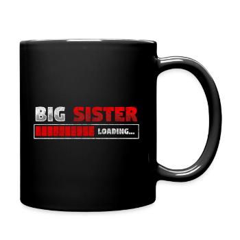 Frères et sœurs Petite sœur enceinte - Mug uni - noir - Droite