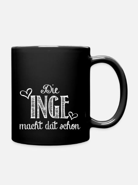 inge - Tasse einfarbig - Schwarz