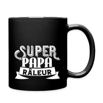 Super papa râleur cadeau homme raleur humour - Mug uni - noir - Droite