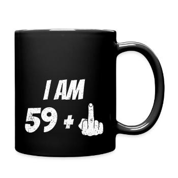 60th birthday 60 years birthday gift funny - Full Colour Mug - black - Right