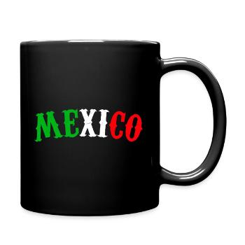 Mexiko Fan - Tasse einfarbig - Schwarz - Rechts