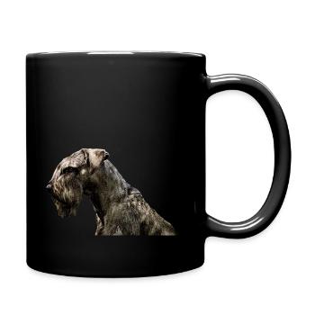 Schnauzer géant - Mug uni - noir - Droite