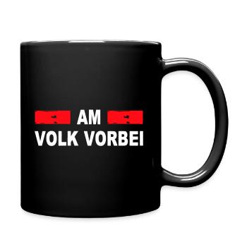 Am Volk Vorbei - Tasse einfarbig - Schwarz - Rechts