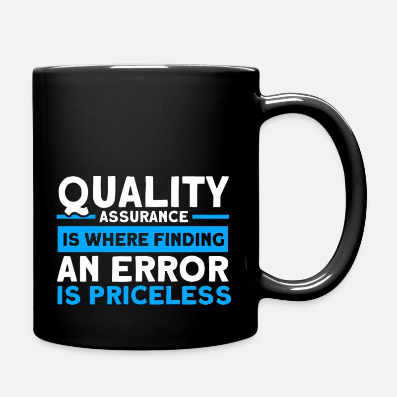 QA Ingenieur QA Tester Software Tester - Tasse einfarbig - Schwarz