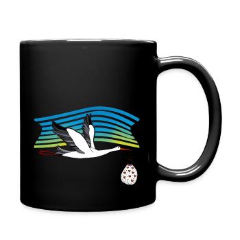 Bird - Full Colour Mug - black - Right
