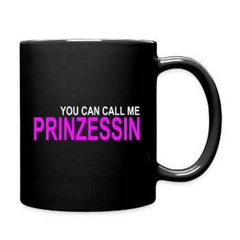 Appelez-moi Princesse - Mug uni - noir - Droite