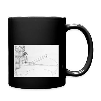 Pianist Antimo Magnotta in V&A Museum - Full Colour Mug - black - Right