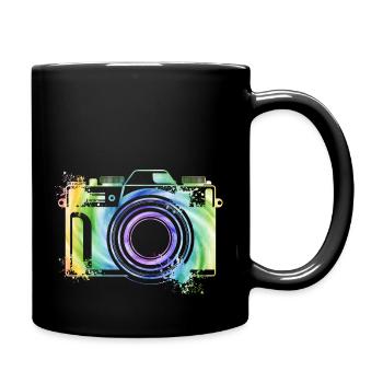 Kamera Fotograf Photographie Kreative Farblich - Tasse einfarbig - Schwarz - Rechts