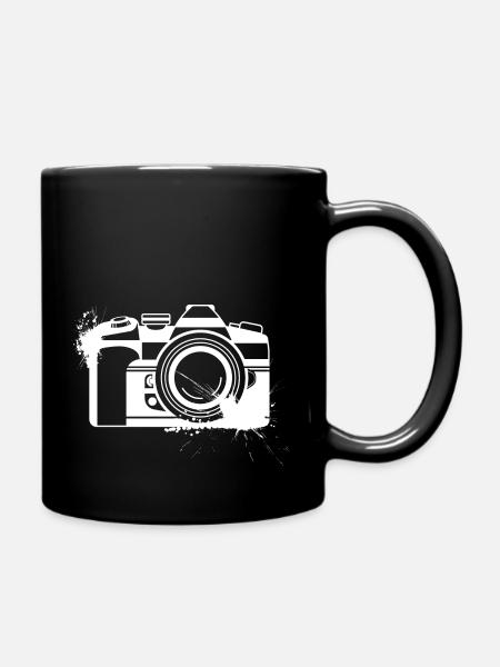Kamera Fotograf Photographie Kreative Farblich - Tasse einfarbig - Schwarz