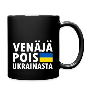 venäjä pois ukrainasta - Tasse einfarbig - Schwarz - Rechts
