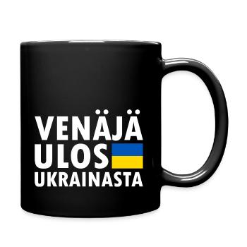 venäjä ulos ukrainasta - Tasse einfarbig - Schwarz - Rechts