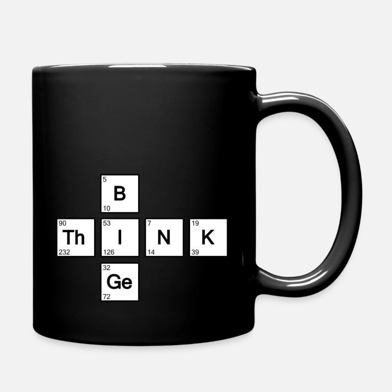 Think Big (Blanc) - Mug uni - noir