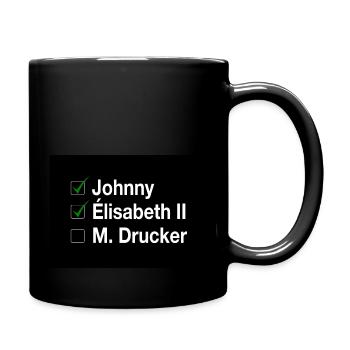Check list Johnny Queen Drucker - Mug uni - noir - Droite