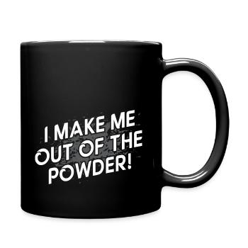 Hors de la poudre! - Denglish dit Denglish - Mug uni - noir - Droite