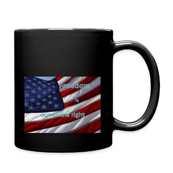 Drapeau des États-Unis - Mug uni - noir - Droite