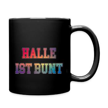 Halle is colourful - Full Colour Mug - black - Right