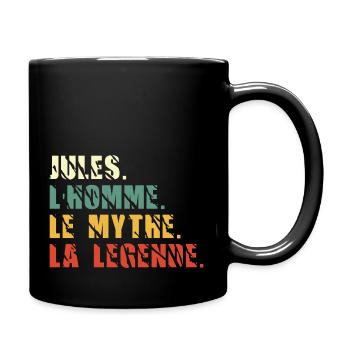 Jules l homme le mythe la légende - Mug uni - noir - Droite