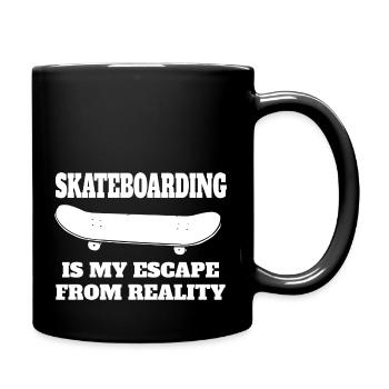 Skateboarding Skateboard Skating Longboard Skater - Mug uni - noir - Droite