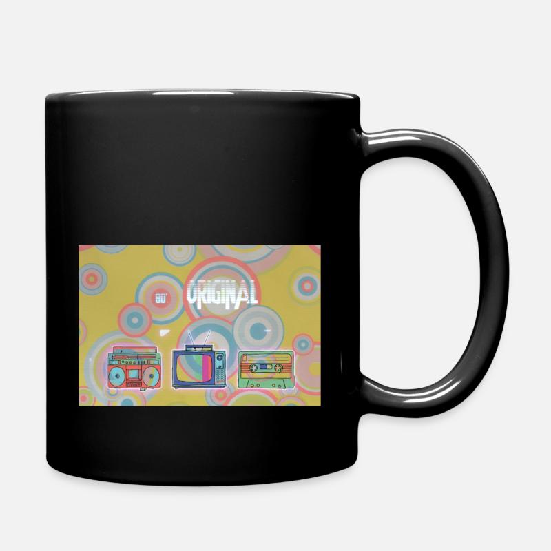 80 année vintage fun - Mug uni - noir