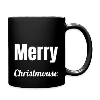 corpse humor fairy tail mouse christmas present - Tasse einfarbig - Schwarz - Rechts