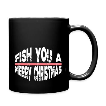 Angling Adventure Fishes awkward - Full Colour Mug - black - Right