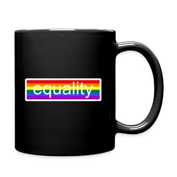 Equality - Tasse einfarbig - Schwarz - Rechts