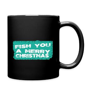 Drôle de gym Vacances de Noël Pêcheur Dork Angler - Mug uni - noir - Droite
