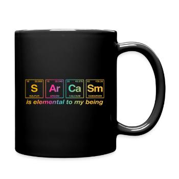 Dicton amusant : SARCASME - Système de perdiode - Mug uni - noir - Droite