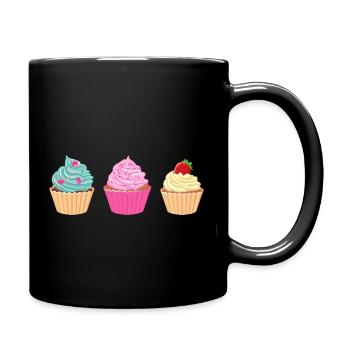 Cupcake Collection - Full Colour Mug - black - Right
