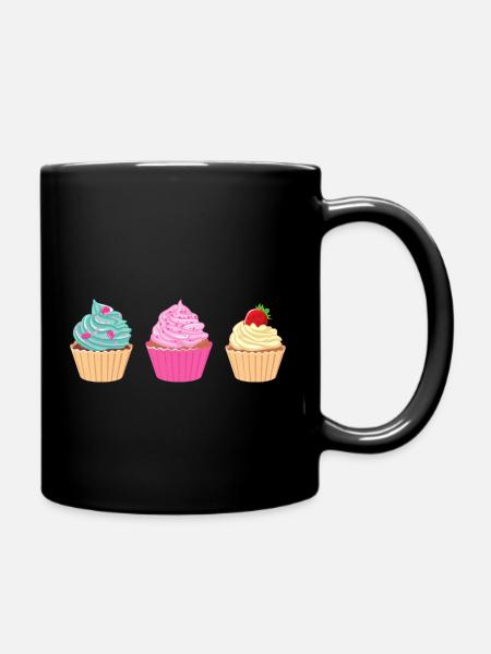 Collection cupcake - Mug uni - noir
