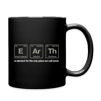 EARTH - with elements of the persiode system - Full Colour Mug - black - Right