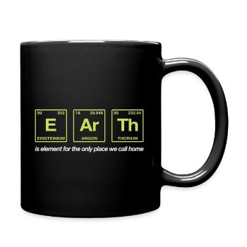 TERRE - avec des éléments du système persiode - Mug uni - noir - Droite