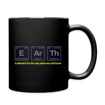 TERRE - avec des éléments du système persiode - Mug uni - noir - Droite
