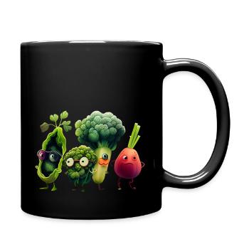 Veggie Vegetable Squad - Full Colour Mug - black - Right