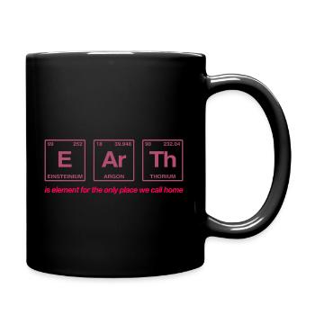 EARTH - with elements of the persiode system - Full Colour Mug - black - Right