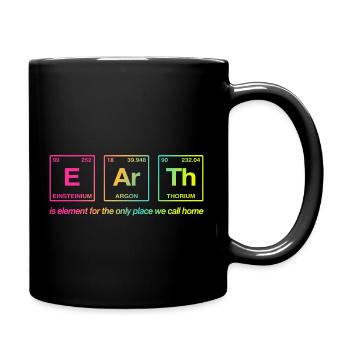 TERRE - avec des éléments du système persiode - Mug uni - noir - Droite