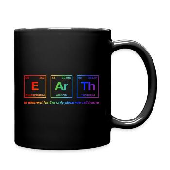 TERRE - avec des éléments du système de persiodes LGBTQi+ - Mug uni - noir - Droite