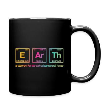 EARTH - with elements of the persiode system - Full Colour Mug - black - Right